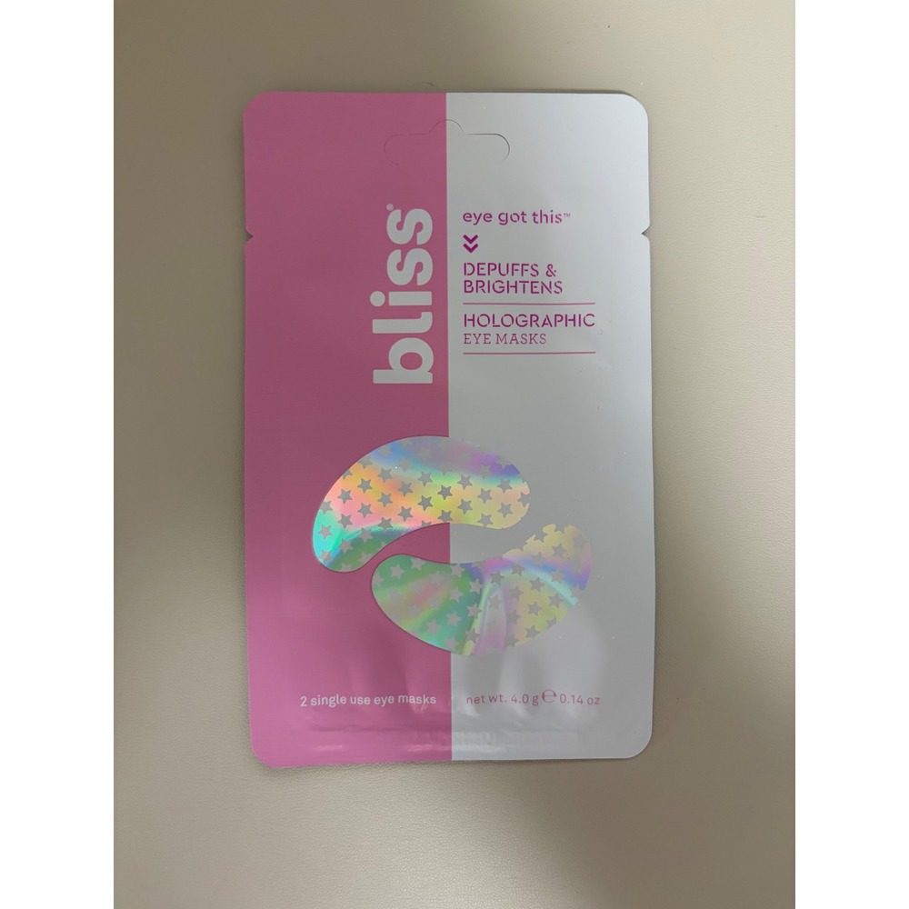 Bliss Eye Got This Depuffs Brightens Holographic Eye Masks 2ct Star Pattern New